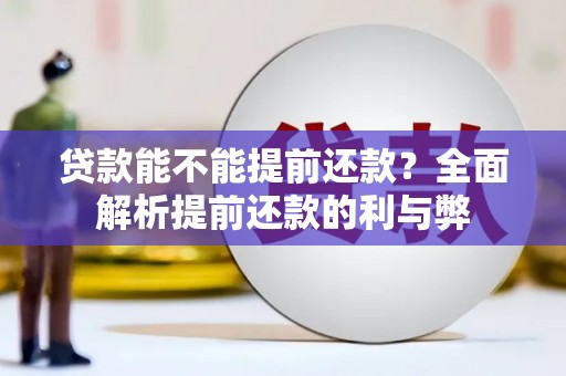 长岛贷款能不能提前还款？全面解析提前还款的利与弊