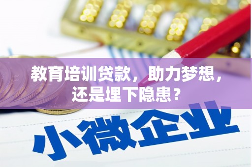 长岛教育培训贷款，助力梦想，还是埋下隐患？