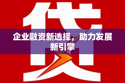 长岛企业融资新选择，助力发展新引擎