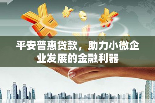长岛平安普惠贷款，助力小微企业发展的金融利器