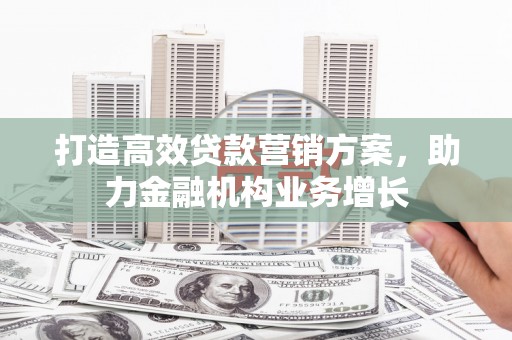 长岛打造高效贷款营销方案，助力金融机构业务增长
