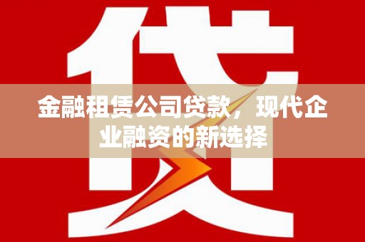 长岛金融租赁公司贷款，现代企业融资的新选择