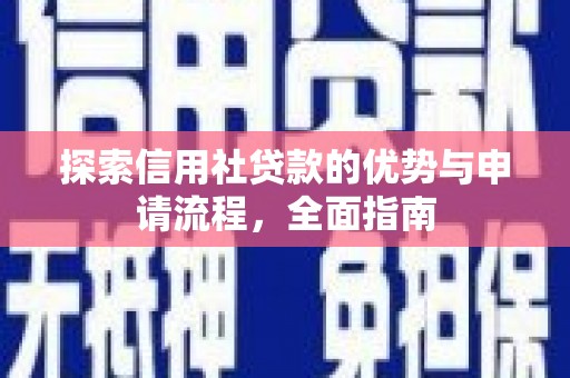 长岛探索信用社贷款的优势与申请流程，全面指南