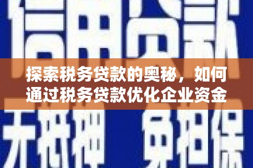 长岛探索税务贷款的奥秘，如何通过税务贷款优化企业资金流