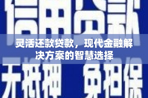 长岛灵活还款贷款，现代金融解决方案的智慧选择