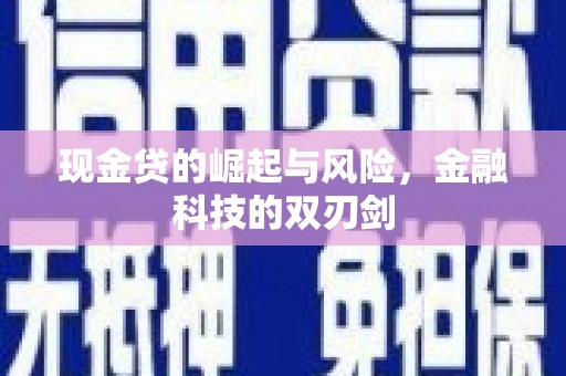 长岛现金贷的崛起与风险，金融科技的双刃剑