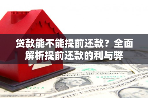 长岛贷款能不能提前还款？全面解析提前还款的利与弊