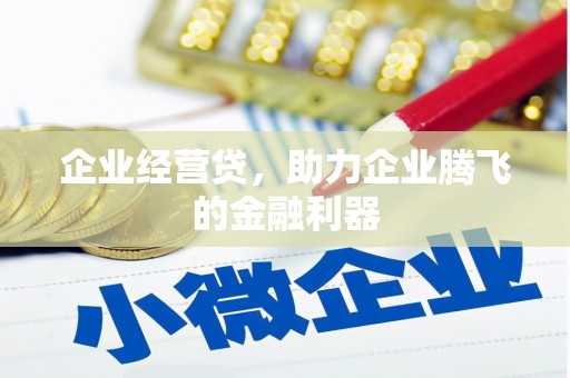 长岛企业经营贷，助力企业腾飞的金融利器