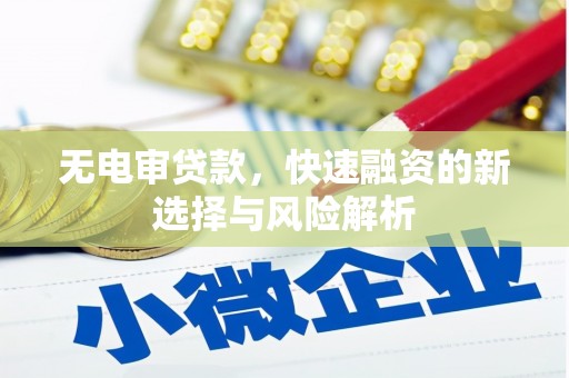 长岛无电审贷款，快速融资的新选择与风险解析