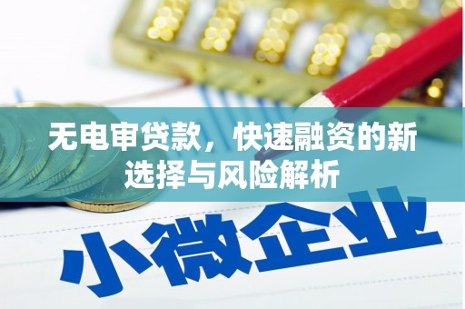 长岛无电审贷款，快速融资的新选择与风险解析