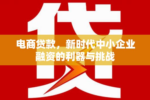 长岛电商贷款，新时代中小企业融资的利器与挑战