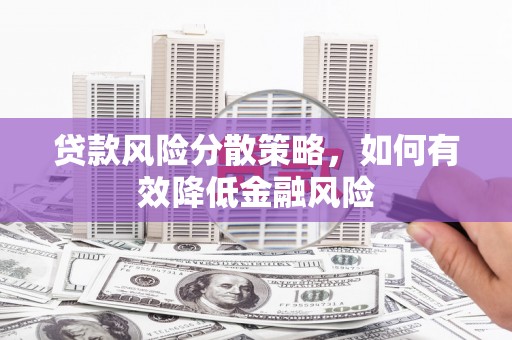 长岛贷款风险分散策略，如何有效降低金融风险