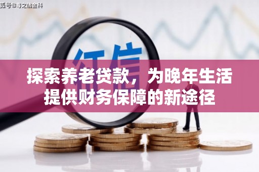 长岛探索养老贷款，为晚年生活提供财务保障的新途径