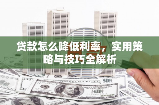 长岛贷款怎么降低利率，实用策略与技巧全解析