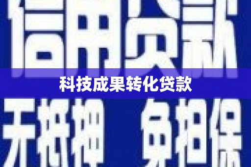 长岛科技成果转化贷款
