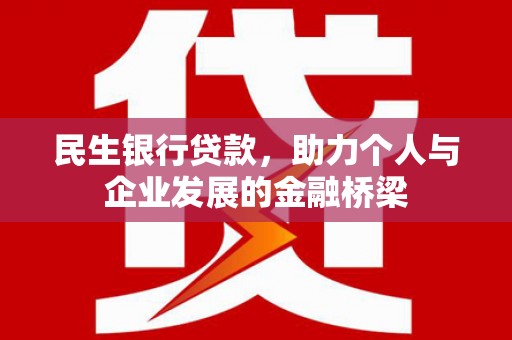长岛民生银行贷款，助力个人与企业发展的金融桥梁