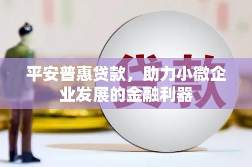 长岛平安普惠贷款，助力小微企业发展的金融利器