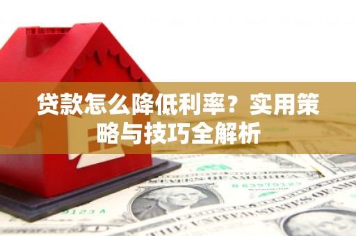 长岛贷款怎么降低利率？实用策略与技巧全解析